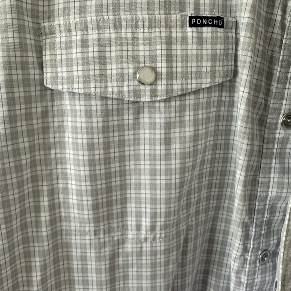 Men's Blue Checkered Shirt - Picture 4 of 4